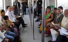 Delhi Metro travelling