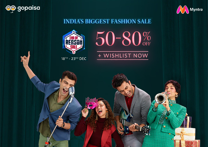Myntra END OF REASON Sale (18th-23rd Dec) – India’s Biggest Fashion Sale is Back With a Bang!